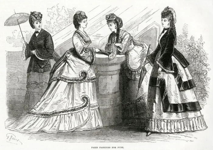 Framed Print : Fashions for June 1870 Framed Print : Fashions for June 1870