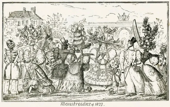 Framed Print : Fashions for men and women France 1827 Framed Print : Fashions for men and women France 1827