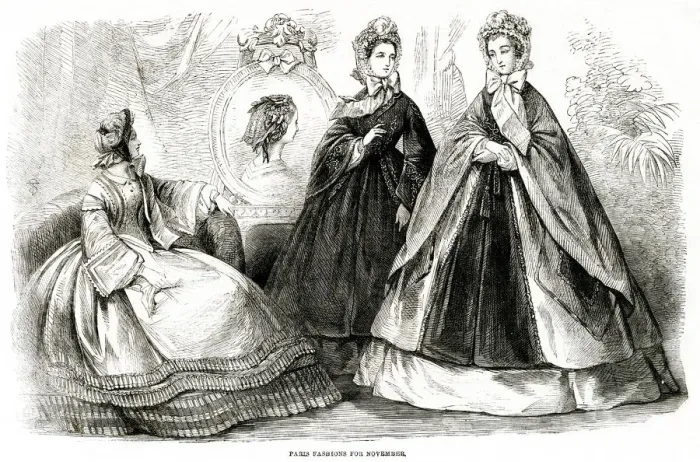 Framed Print : Fashions for November 1861 Framed Print : Fashions for November 1861
