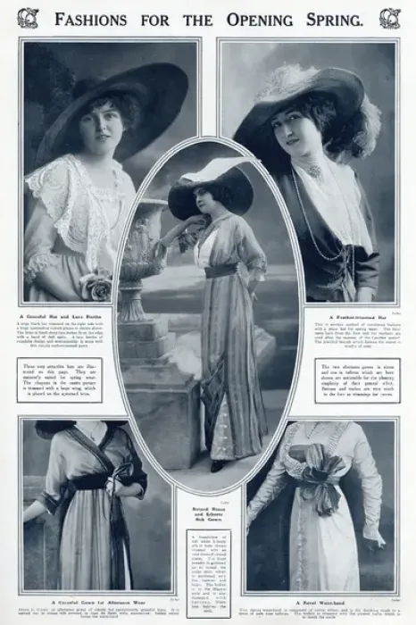 Framed Print : Fashions for spring 1912 Framed Print : Fashions for spring 1912