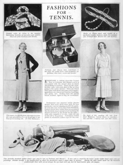 Framed Print : Fashions for Tennis Framed Print : Fashions for Tennis