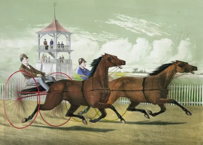 Framed Print : Fast trotting at Mystic Park, Medford, Mass Framed Print : Fast trotting at Mystic Park, Medford, Mass
