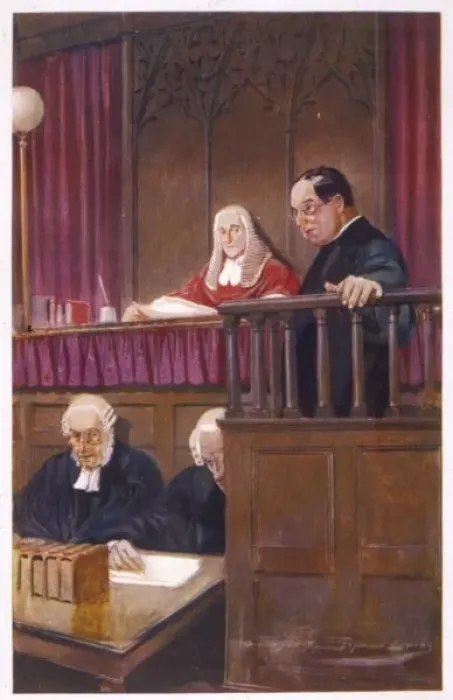 Framed Print : Father Brown in Court Framed Print : Father Brown in Court