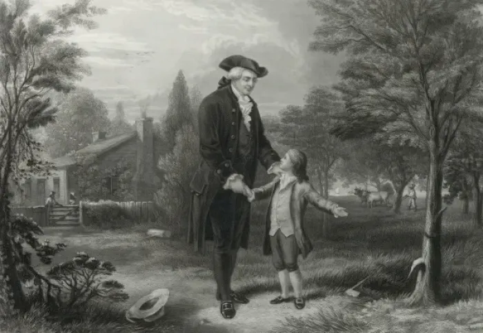 Framed Print : Father, I cannot tell a lie: I cut the tree Framed Print : Father, I cannot tell a lie: I cut the tree