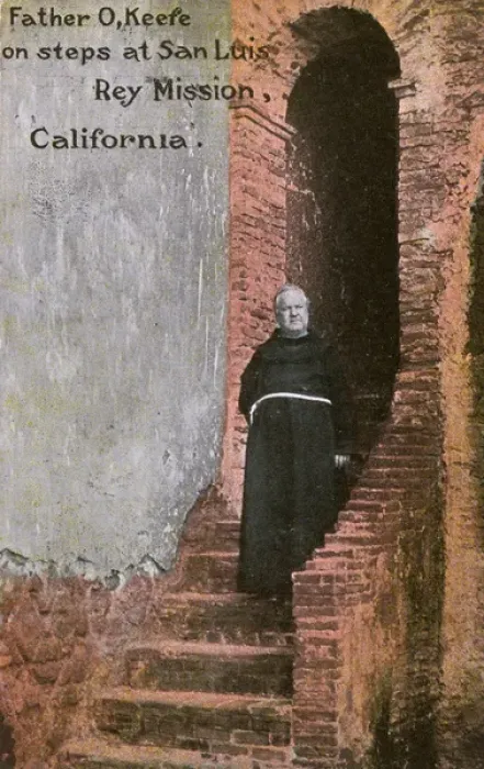 Framed Print : Father O Keefe, San Luis Rey Mission, California, USA Framed Print : Father O Keefe, San Luis Rey Mission, California, USA