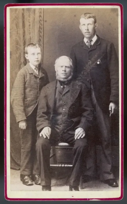 Framed Print : Father & Sons 1860S Framed Print : Father & Sons 1860S