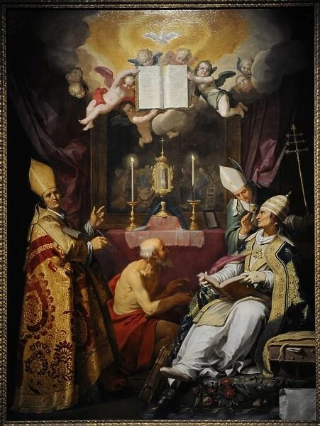 The Four Fathers of the Church, 1632, by Abraham Bloemaert (