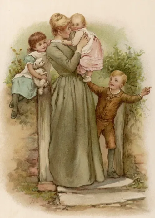 Framed Print : FATHERs RETURN 1891 Framed Print : FATHERs RETURN 1891