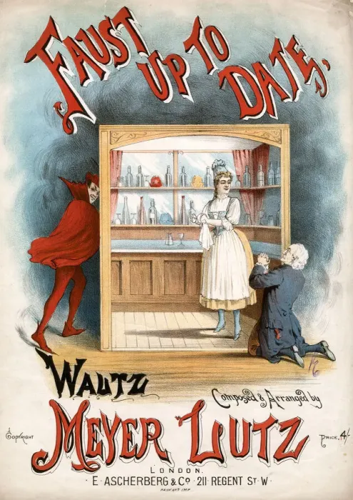 Framed Print : Faust Up To Date Waltz composed and arranged by Meyer Lutz Framed Print : Faust Up To Date Waltz composed and arranged by Meyer Lutz