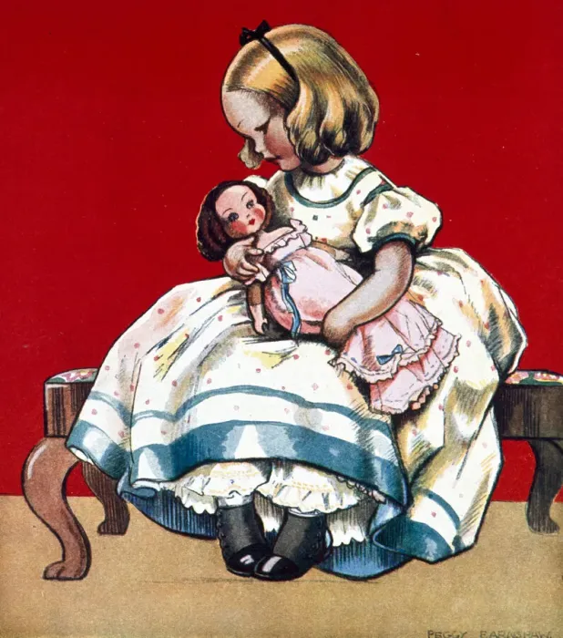 Framed Print : The Favourite Doll by Peggy Earnshaw Framed Print : The Favourite Doll by Peggy Earnshaw