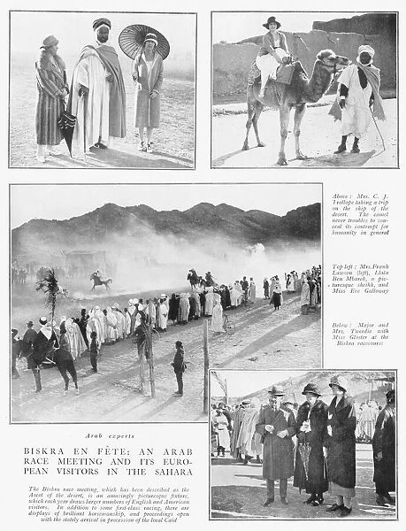 A feature about the delights of Biskra, Algeria, 1925
