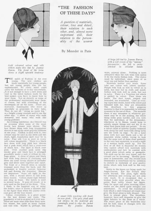 Framed Print : Feature about The Fashion of These Days, Paris, 1926 Framed Print : Feature about The Fashion of These Days, Paris, 1926