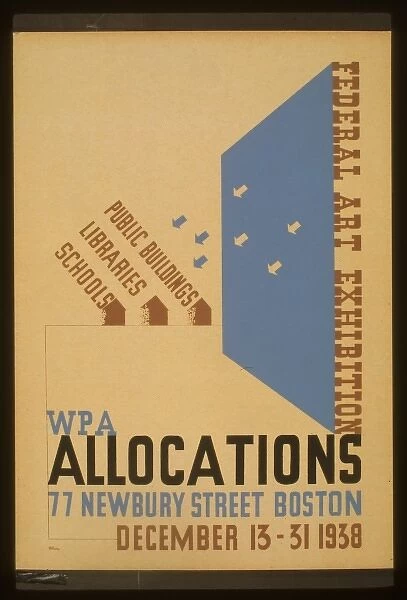 Federal Art exhibition WPA allocations