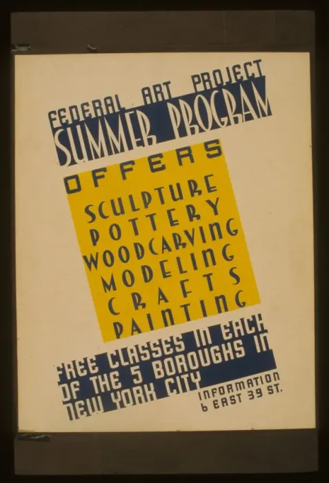 Framed Print : Federal Art Project summer program Offers sculpture, pottery Framed Print : Federal Art Project summer program Offers sculpture, pottery
