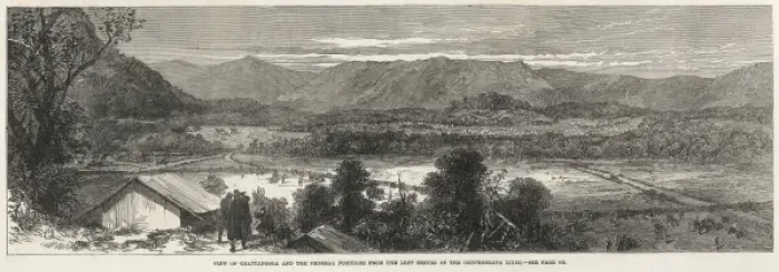 Framed Print : The Federal Position at Chatanooga; American Civil War, 1863 Framed Print : The Federal Position at Chatanooga; American Civil War, 1863