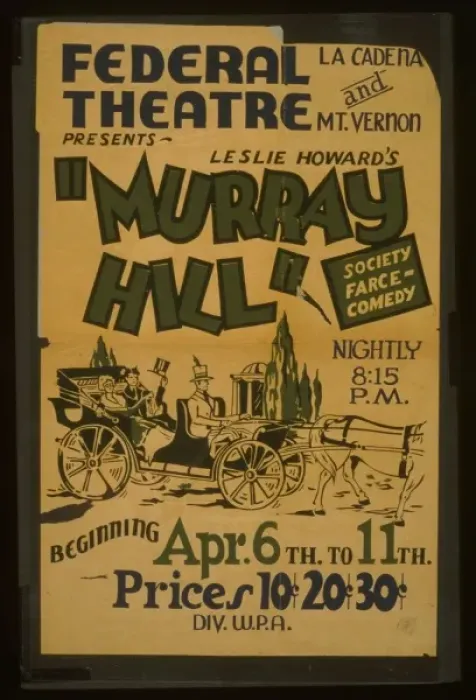 Framed Print : Federal Theatre, La Cadena and Mt. Vernon, presents Leslie H Framed Print : Federal Theatre, La Cadena and Mt. Vernon, presents Leslie H