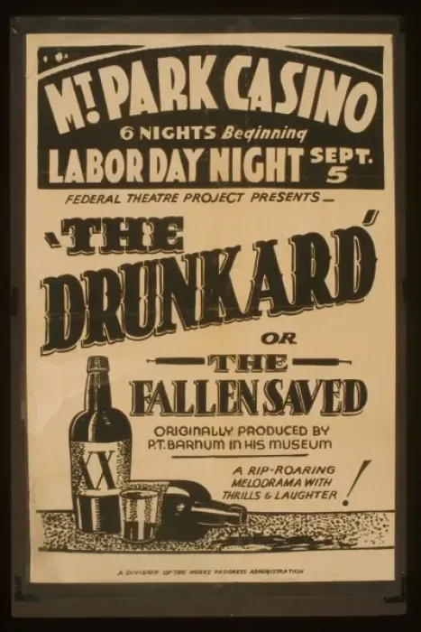 Framed Print : Federal Theatre Project presents The drunkard or the fallen Framed Print : Federal Theatre Project presents The drunkard or the fallen