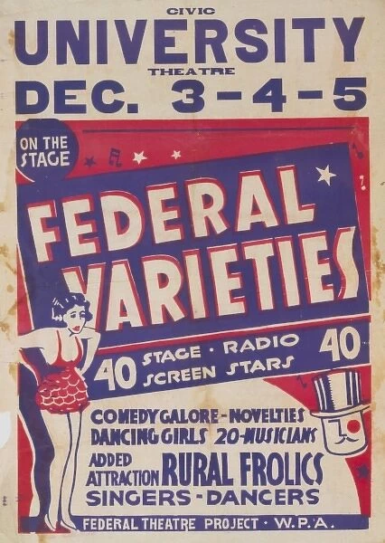 Federal varieties 40 stage, radio, screen stars