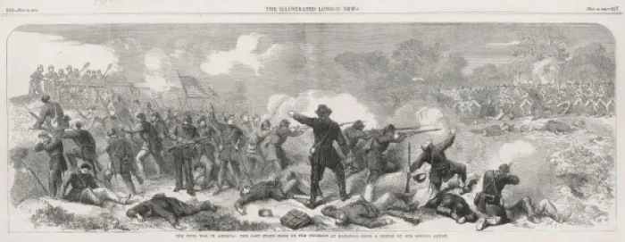 Framed Print : Federals at Manassas, US Civil War Framed Print : Federals at Manassas, US Civil War