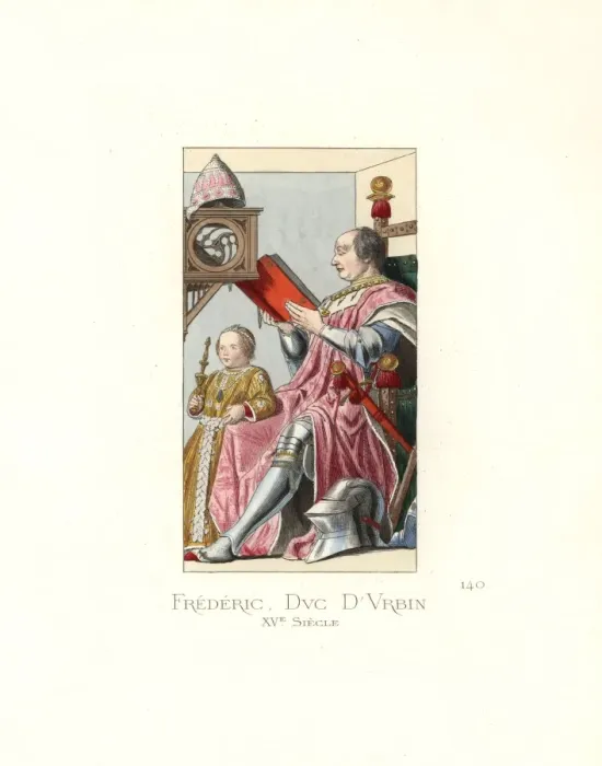 Framed Print : Federico da Montefeltro, Duke of Urbino, 15th century Framed Print : Federico da Montefeltro, Duke of Urbino, 15th century