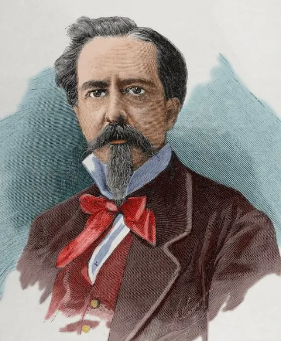 Framed Print : Federico Hoppe (1826- / ). Functionary and politician. Engravi Framed Print : Federico Hoppe (1826- / ). Functionary and politician. Engravi