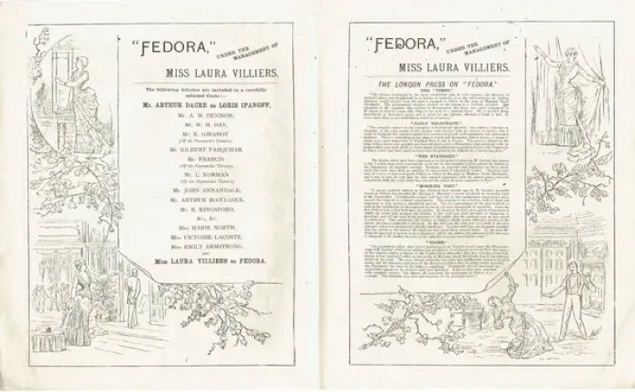 Framed Print : Fedora by Victorien Sardou - Miss Laura Villiers Framed Print : Fedora by Victorien Sardou - Miss Laura Villiers