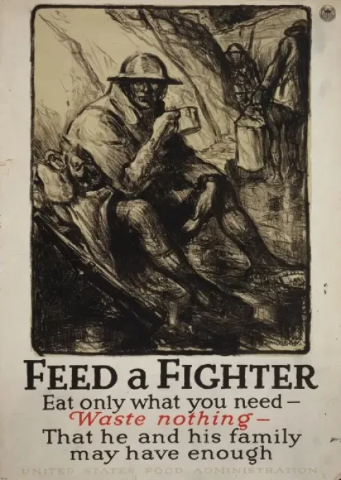 Framed Print : Feed a fighter - Eat only what you need - Waste nothing - Th Framed Print : Feed a fighter - Eat only what you need - Waste nothing - Th