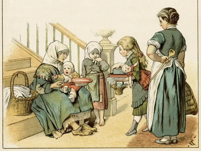 Framed Print : Feeding German Poor Framed Print : Feeding German Poor