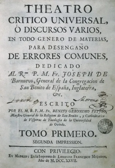 Framed Print : FEIJOO y MONTENEGRO, Benito Jero (1673-1764) Framed Print : FEIJOO y MONTENEGRO, Benito Jero (1673-1764)