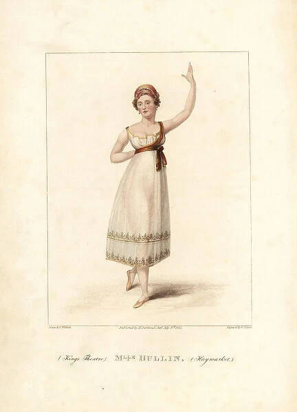 Felicite Hullin, dancer in La Paysanne Supposee, 1822