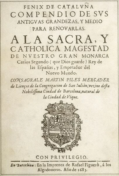 FELIU DE LA PENYA, Narc�( -1712). Spanish historian