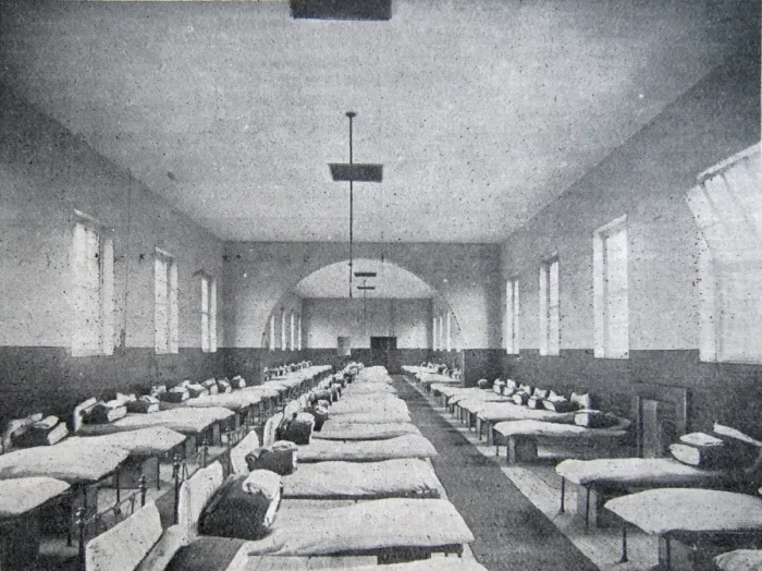 Framed Print : Feltham Industrial School for Boys - Dormitory Framed Print : Feltham Industrial School for Boys - Dormitory
