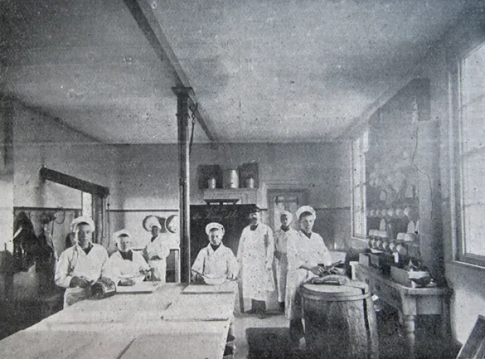 Framed Print : Feltham Industrial School - Cookery Class Framed Print : Feltham Industrial School - Cookery Class