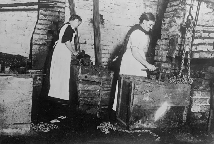 Framed Print : Female Blacksmiths Framed Print : Female Blacksmiths