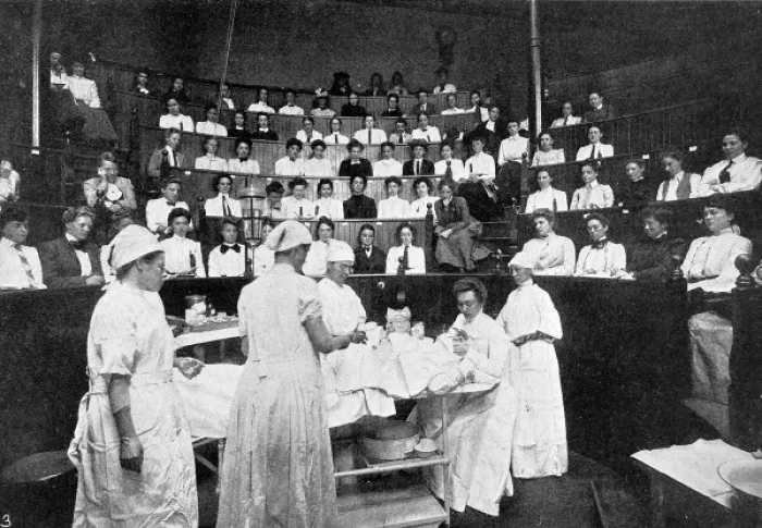 Framed Print : Female doctors in training Framed Print : Female doctors in training