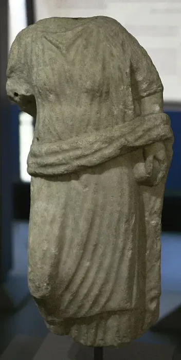 Framed Print : Female figure dressed. 1st-2nd centuries AD. Statue Framed Print : Female figure dressed. 1st-2nd centuries AD. Statue