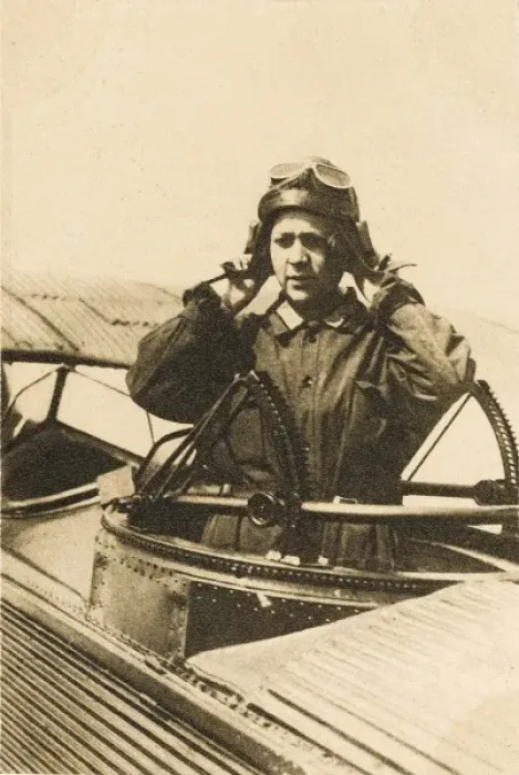 Framed Print : Female Russian Pilot / Gunner Framed Print : Female Russian Pilot / Gunner