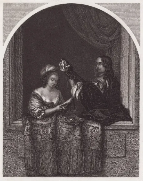 Framed Print : Female singer at a window Framed Print : Female singer at a window