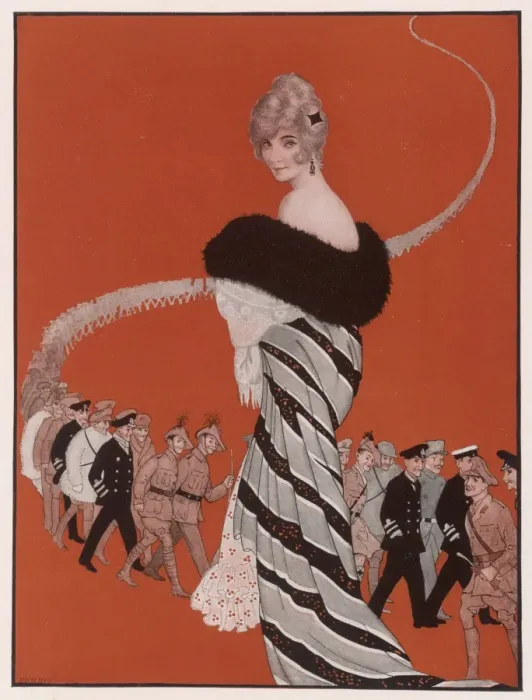 Framed Print : Female Type & Admirers Framed Print : Female Type & Admirers