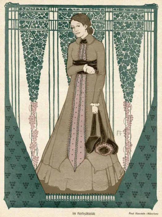 Framed Print : FEMALE TYPE / AUTUMN 1903 Framed Print : FEMALE TYPE / AUTUMN 1903