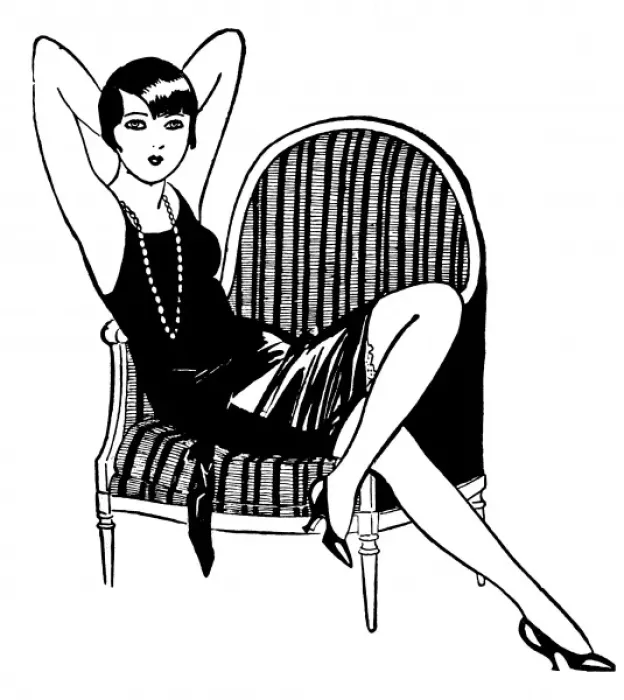Framed Print : Female Type / Chair 1926 Framed Print : Female Type / Chair 1926