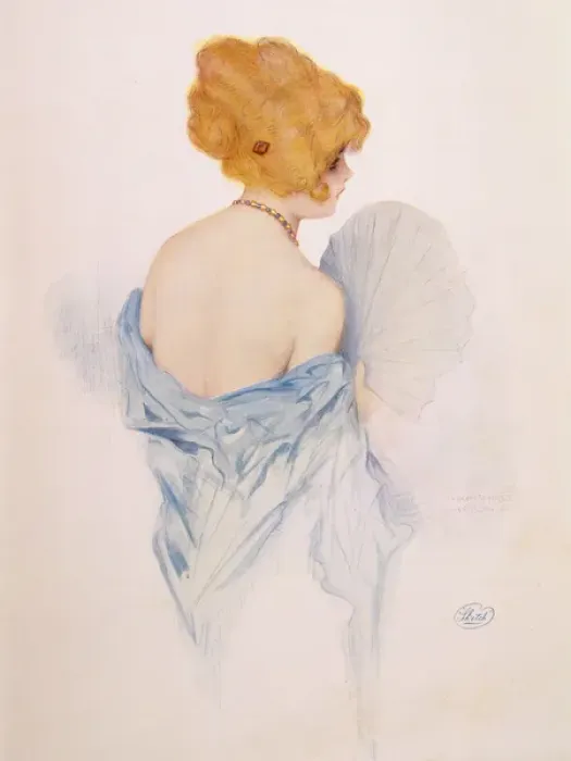 Framed Print : Female Type / Fan C1915 Framed Print : Female Type / Fan C1915