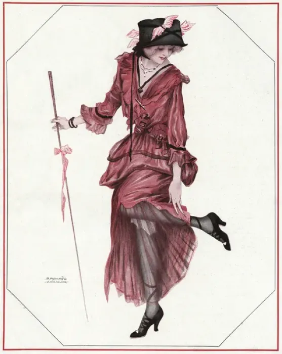 Framed Print : Female Type / Flirt 1914 Framed Print : Female Type / Flirt 1914