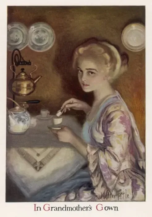 Framed Print : Female Type / Girl & Tea Framed Print : Female Type / Girl & Tea