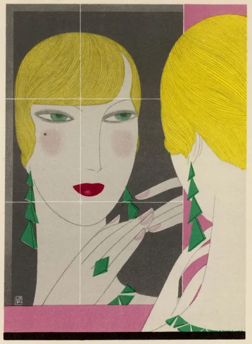 Framed Print : FEMALE TYPE / MIRROR 1929 Framed Print : FEMALE TYPE / MIRROR 1929