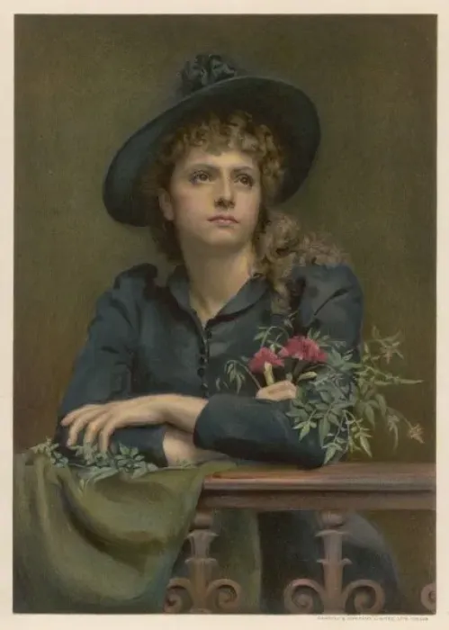 Framed Print : Female Type / Posy 1894 Framed Print : Female Type / Posy 1894