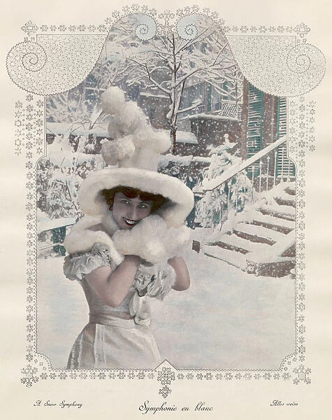 FEMALE TYPE IN SNOW 1890