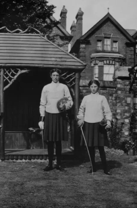 Framed Print : Fencers Date: 1905 Framed Print : Fencers Date: 1905