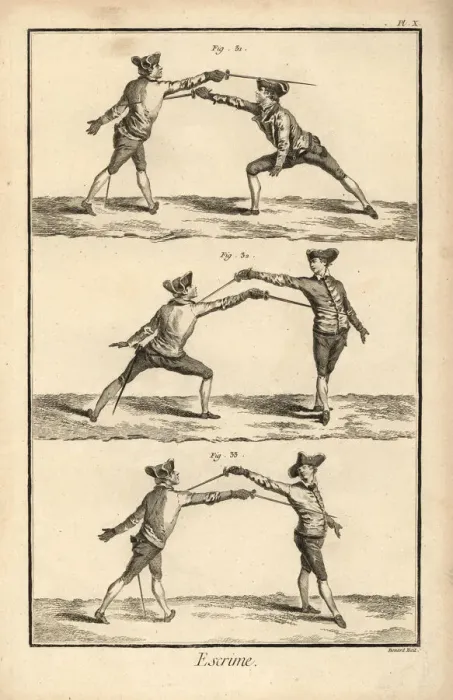 Framed Print : Fencing positions Framed Print : Fencing positions