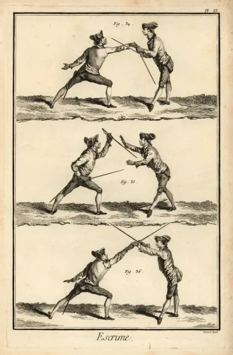 Framed Print : Fencing positions Framed Print : Fencing positions